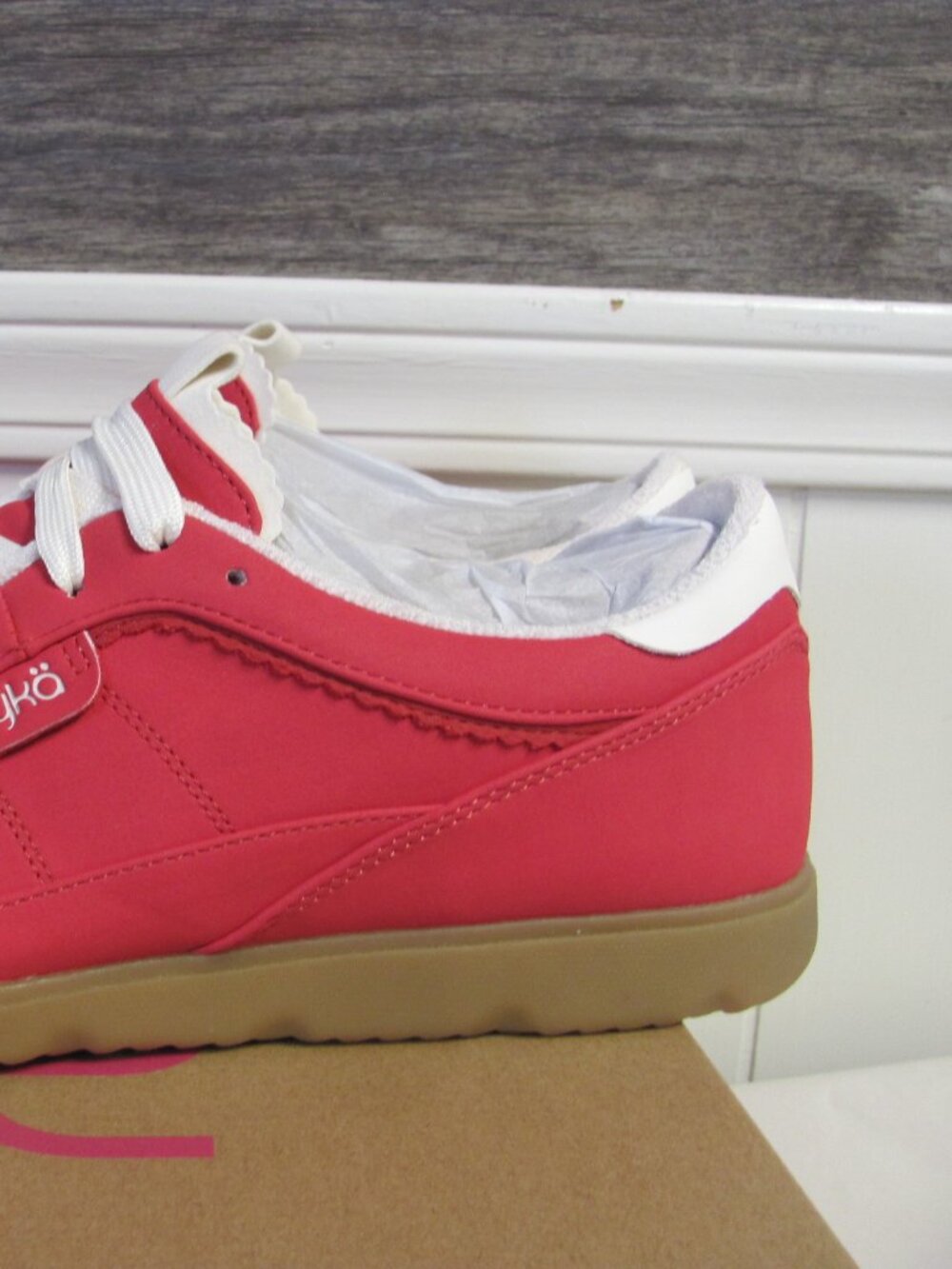 RYKA WOMENS EFFORTLESS TENNIS SHOES RED SALSA NIB - Picture 4 of 14